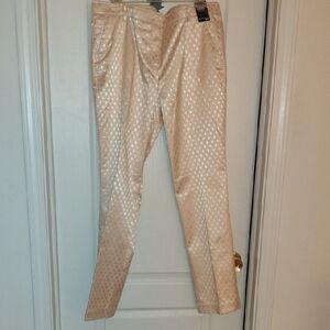 Elegan Peach Patterned  Woman's Pants.